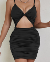 -Black color
-Twist front 
-Open front
-Ruched
AA015835 DRESS BLK