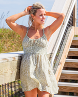 -Green color
-Ruffled straps
-Floral pattern
-Short dress
-Square neckline 
-Comes in orange, green and yellow
BD05447 DRESS GRN