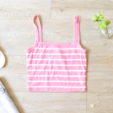 -Pink
-Striped
-Ribbed
-Spaghetti Straps
-Square Neck
-Tank
-Fabric Stretches
-Comes in 3 Colors
Material:
66% Rayon
29% Polyester
5% Spandex
RC35153S CROP PNKS
