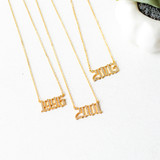 - Gold 
- Rhinestones
- Collar Bone Length
- Clasp Closure
BIRTH YEAR CHARM