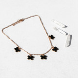 -5 BLACK BUTTERFLY CHARMS
-GOLD NECKLACE
-CHOKER NECKLACE 
1221 BLACK BUTTERFLY CHARM NECKLACE