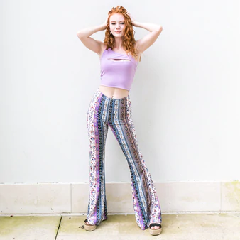 -Purple
-Boho
-Striped
-Flare
-Pants
-Bell Bottoms
-Comes in 6 Colors
-Material Stretches
Model is Wearing Size Small
Material:
95% Polyester
5% Spandex
P1307-PANT-PRPP