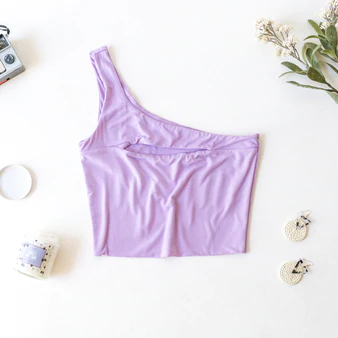 -Lavender
-Cut-Out
-One Shoulder
-Tank
-Crop
-Lined
Model is Wearing Size Small
Material:
96% Rayon
4% Spandex
T12101-CROP-PRP