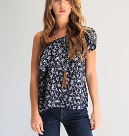 On The Shoulder Floral Top
