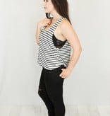 V-Neck Striped Tank