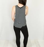 V-Neck Striped Tank