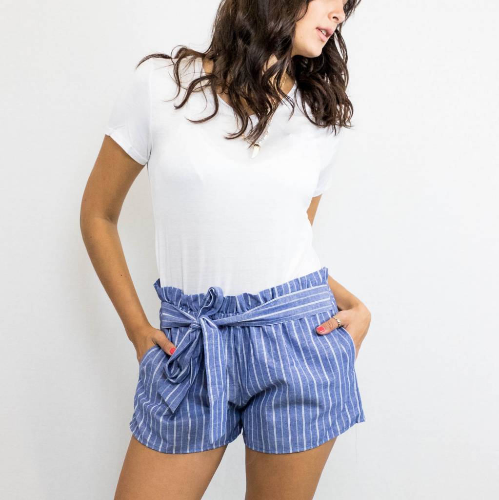 Striped Bow Shorts