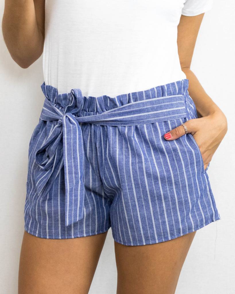 Striped Bow Shorts